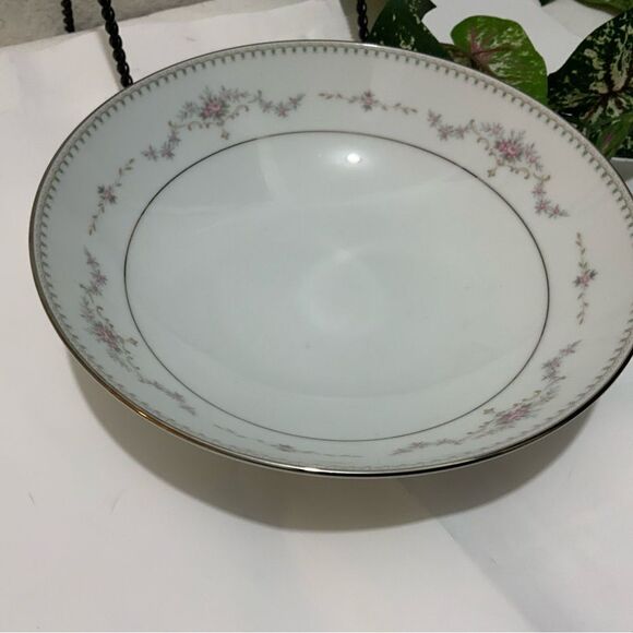Vintage Noritake Fairmont (Platinum Trim) 6102 8.25” round Bowl A3 - Picture 4 of 6